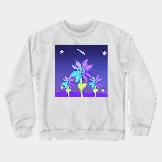 A Galatic Landscape Crewneck Sweatshirt by ediemakesart